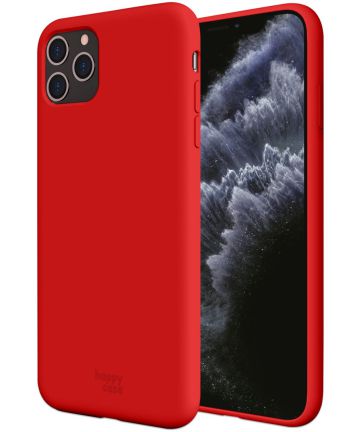 HappyCase iPhone 11 Pro Max Siliconen Back Cover Hoesje Rood Hoesjes