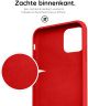 HappyCase iPhone 11 Pro Max Siliconen Back Cover Hoesje Rood