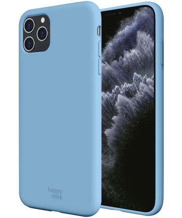 HappyCase iPhone 11 Pro Max Siliconen Back Cover Hoesje Blauw Hoesjes