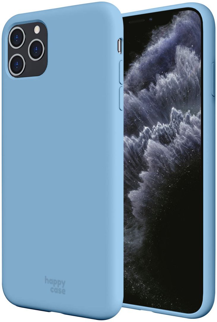 eigenaar versterking Echt HappyCase iPhone 11 Pro Max Siliconen Back Cover Hoesje Blauw | GSMpunt.nl