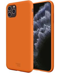 HappyCase iPhone 11 Pro Max Siliconen Back Cover Hoesje Papaya