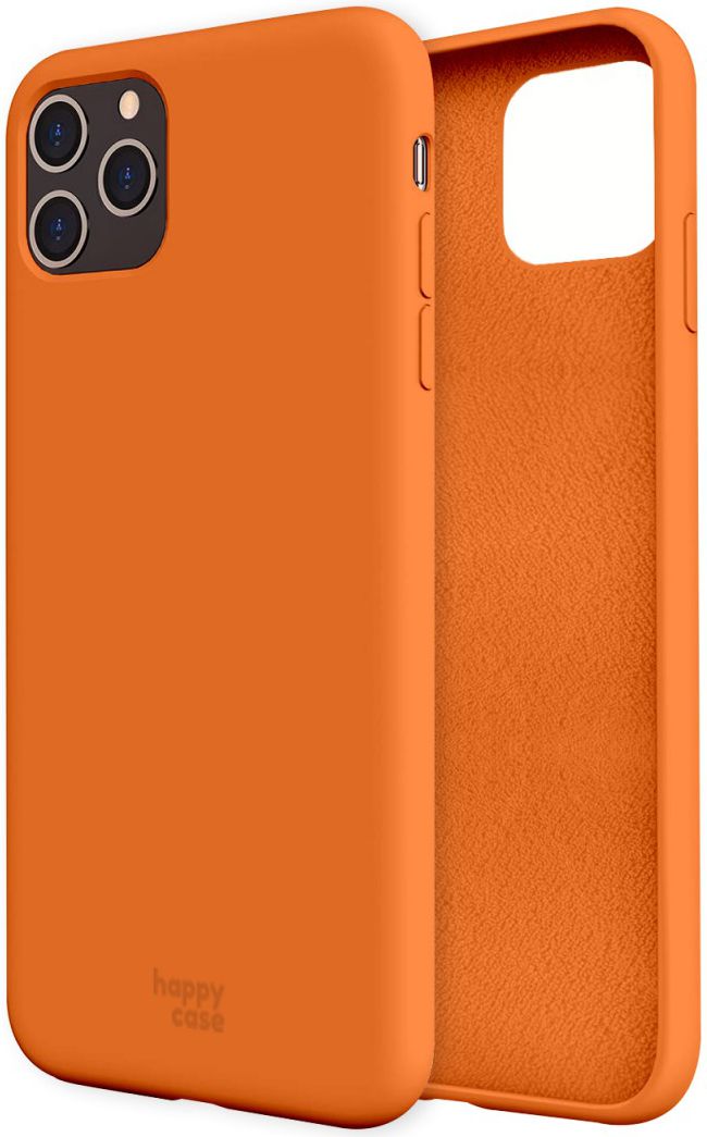 HappyCase iPhone 11 Pro Max Siliconen Back Cover Hoesje Papaya afbeelding 8