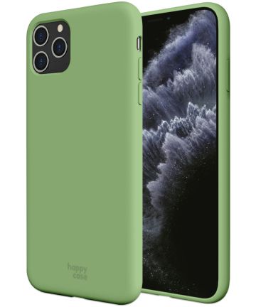 HappyCase iPhone 11 Pro Max Siliconen Back Cover Hoesje Mint Groen Hoesjes