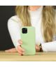 HappyCase iPhone 11 Pro Max Siliconen Back Cover Hoesje Mint Groen