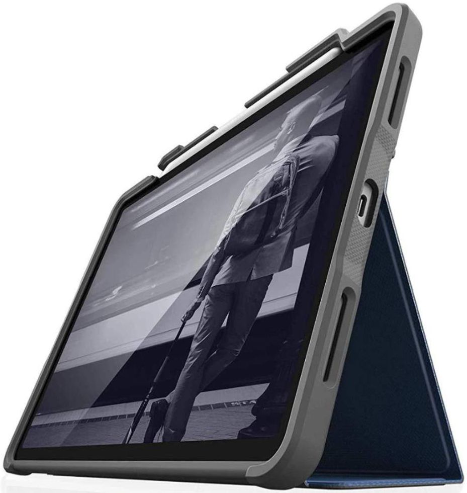 STM Dux Apple iPad Pro 12.9 2018 Flip Hoes Blauw afbeelding 1