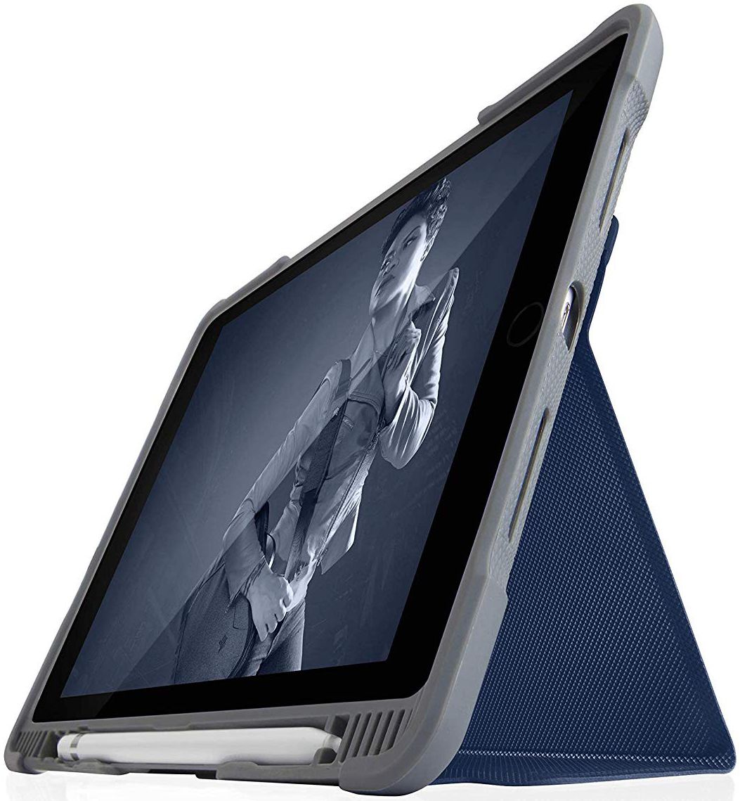 STM Dux Plus Duo Apple iPad 2017 / 2018 / Air / Air 2 Flip Hoes Blauw afbeelding 1