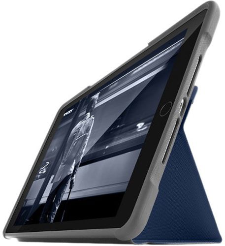 STM Dux Apple iPad 2017 / 2018 / Air / Air 2 Flip Hoes Blauw afbeelding 1