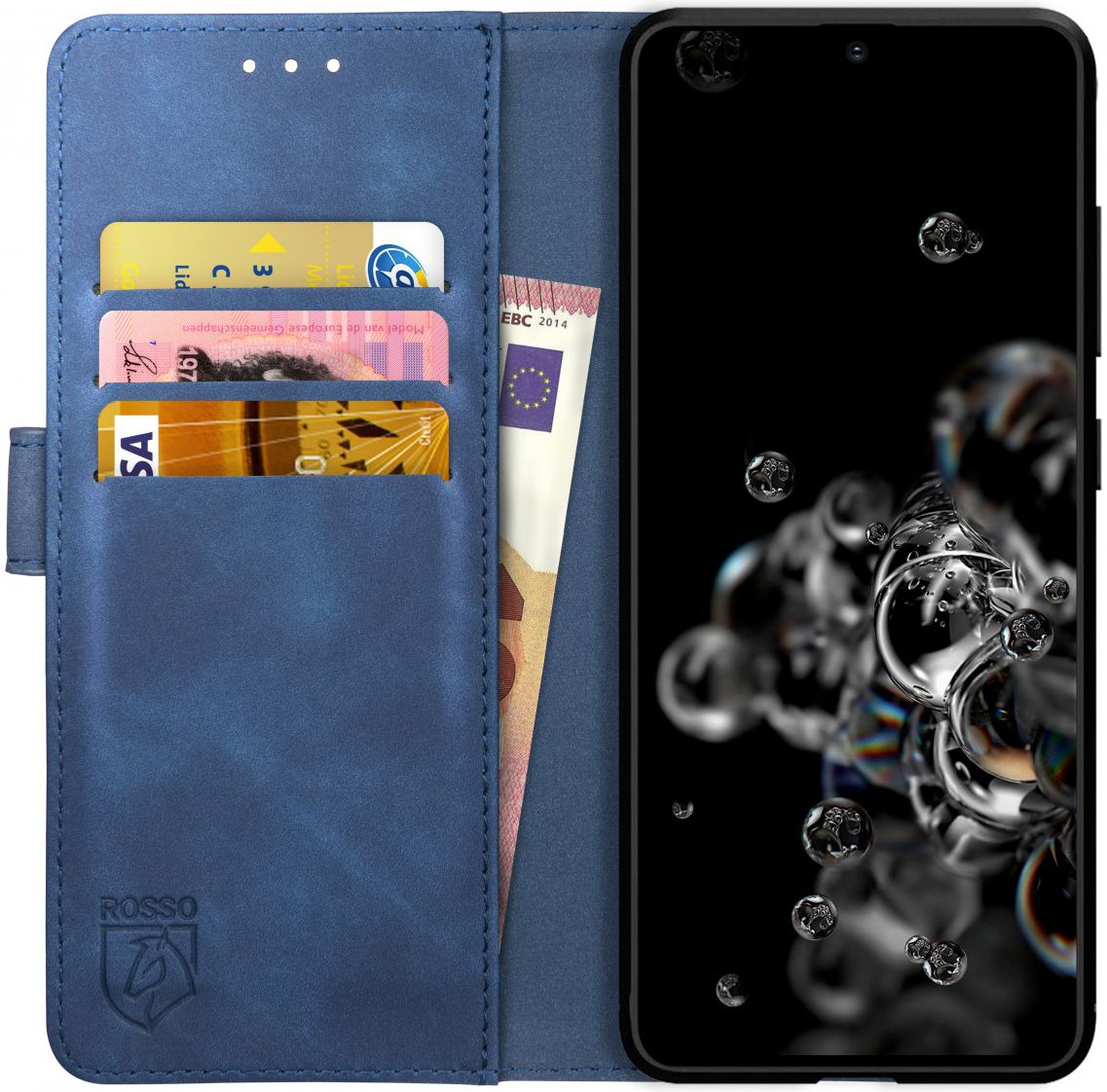 Rosso Element Samsung Galaxy S20 Ultra Hoesje Book Cover Blauw afbeelding 1