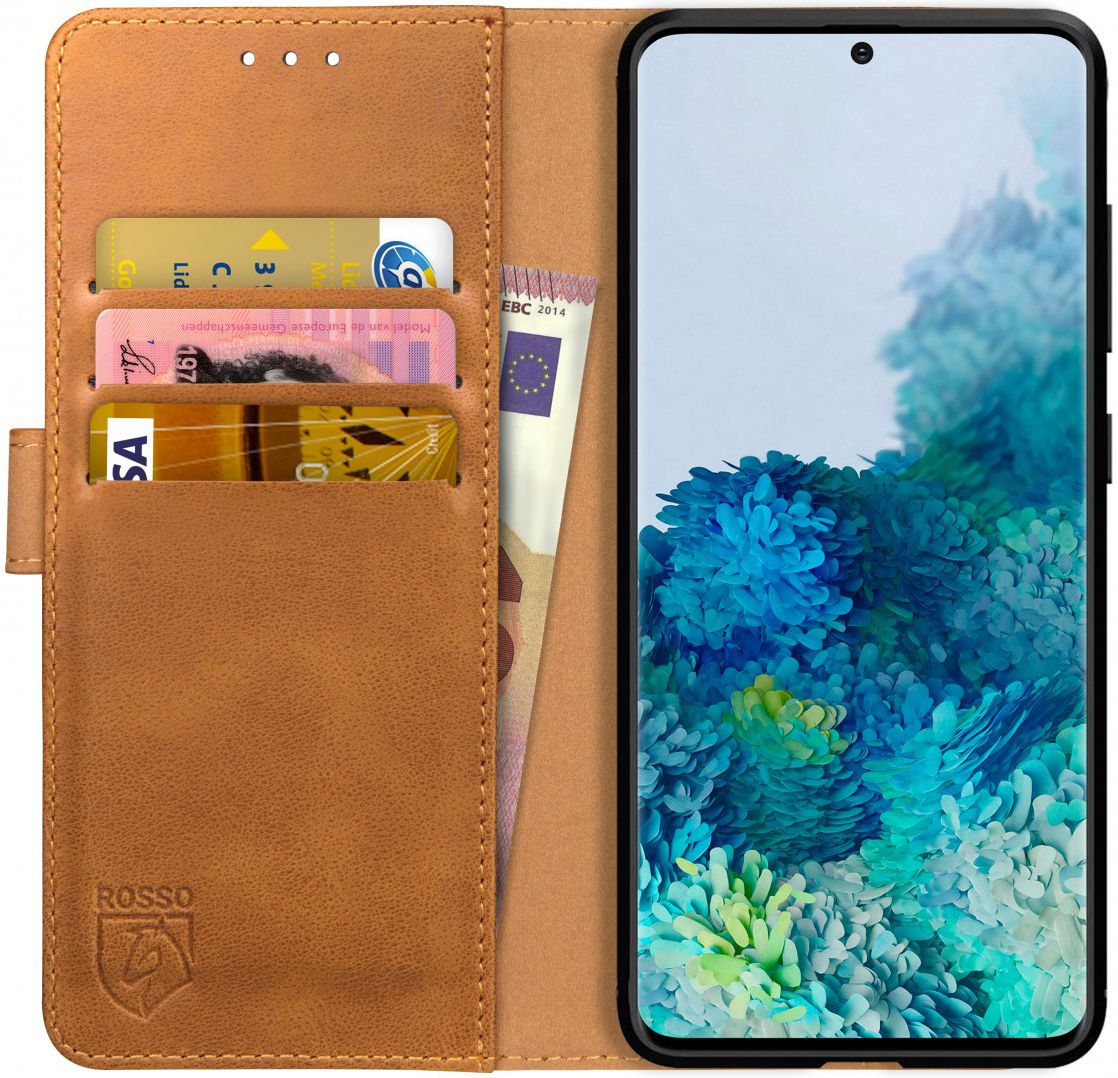 Rosso Element Samsung Galaxy S20 Plus Hoesje Book Cover Lichtbruin afbeelding 1