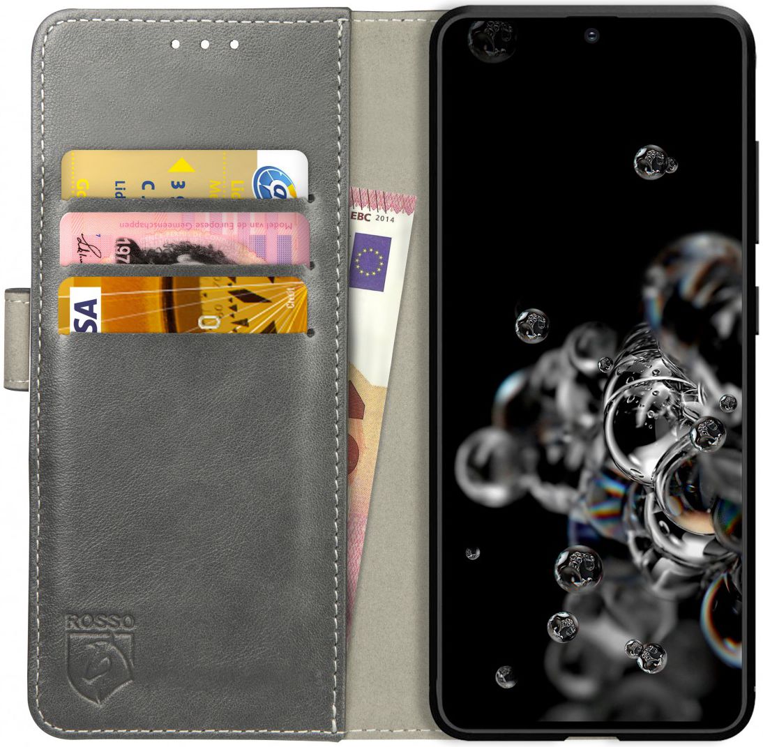Rosso Element Samsung Galaxy S20 Ultra Hoesje Book Cover Grijs afbeelding 1