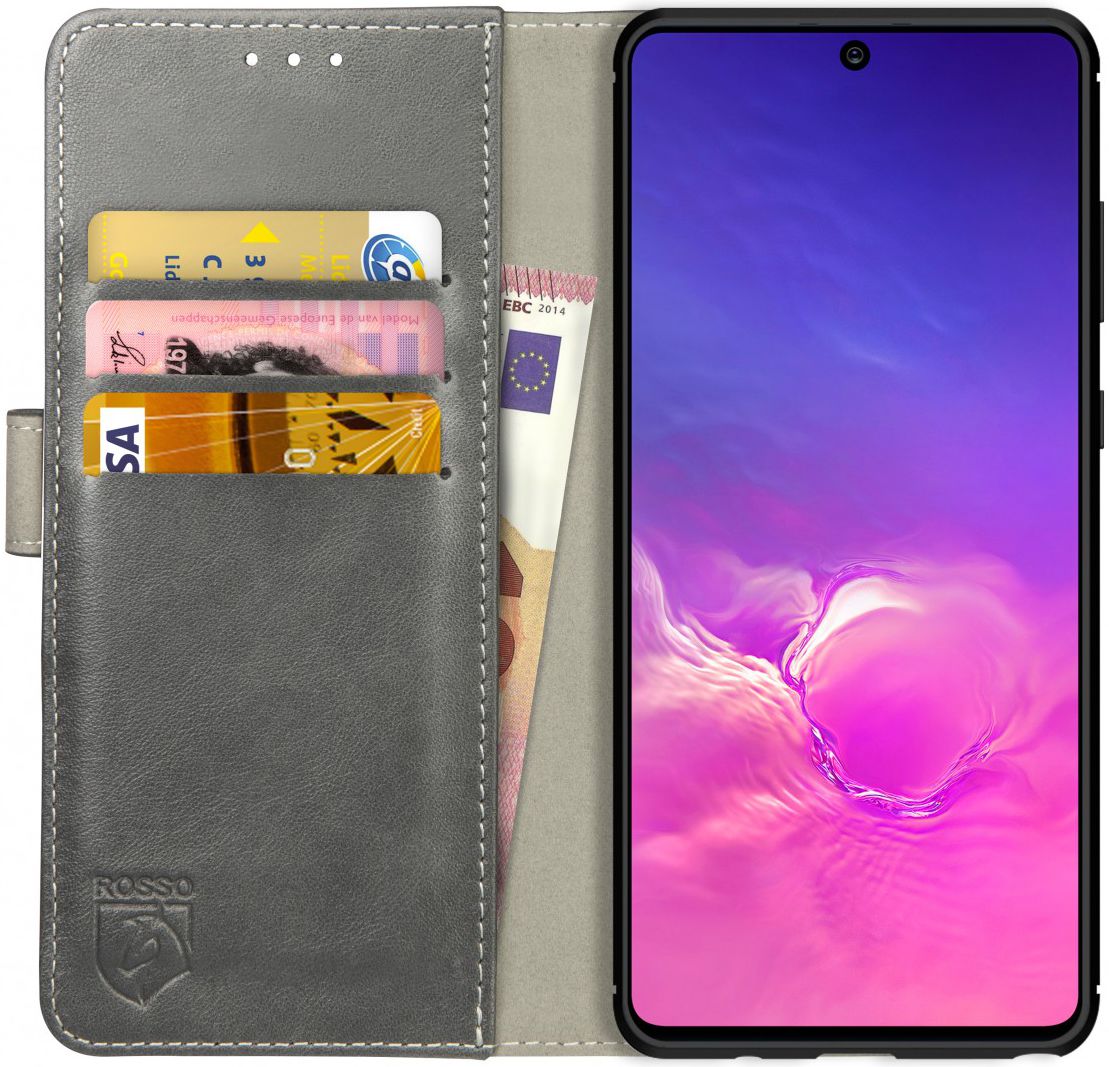 Rosso Element Samsung Galaxy S10 Lite Hoesje Book Cover Grijs afbeelding 1