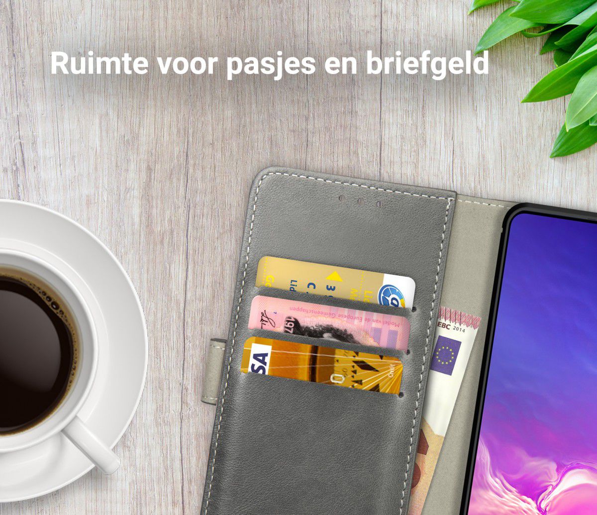 Rosso Element Samsung Galaxy S10 Lite Hoesje Book Cover Grijs afbeelding 8