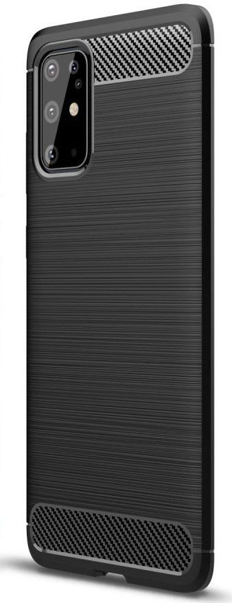 Samsung Galaxy S20 Plus Hoesje Geborsteld TPU Zwart afbeelding 1