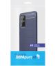 Samsung Galaxy S20 Plus Hoesje Geborsteld TPU Blauw