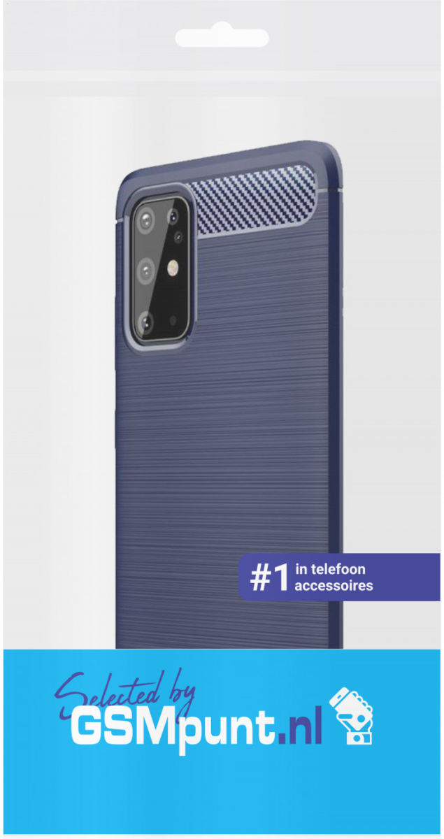 Samsung Galaxy S20 Plus Hoesje Geborsteld TPU Blauw afbeelding 2