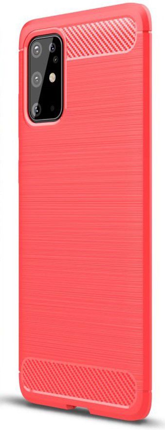 Samsung Galaxy S20 Plus Hoesje Geborsteld TPU Rood afbeelding 1