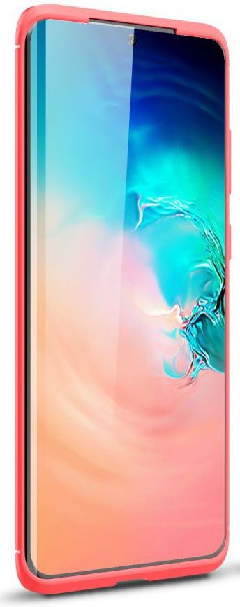 Samsung Galaxy S20 Plus Hoesje Geborsteld TPU Rood afbeelding 4