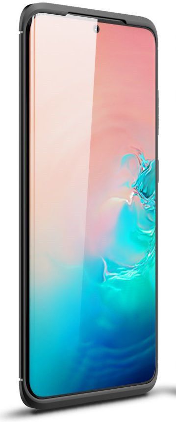 Samsung Galaxy S20 Hoesje Geborsteld TPU Flexibele Back Cover Zwart afbeelding 4