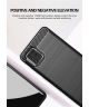 Samsung Galaxy Note 10 Lite Geborsteld TPU Hoesje Zwart
