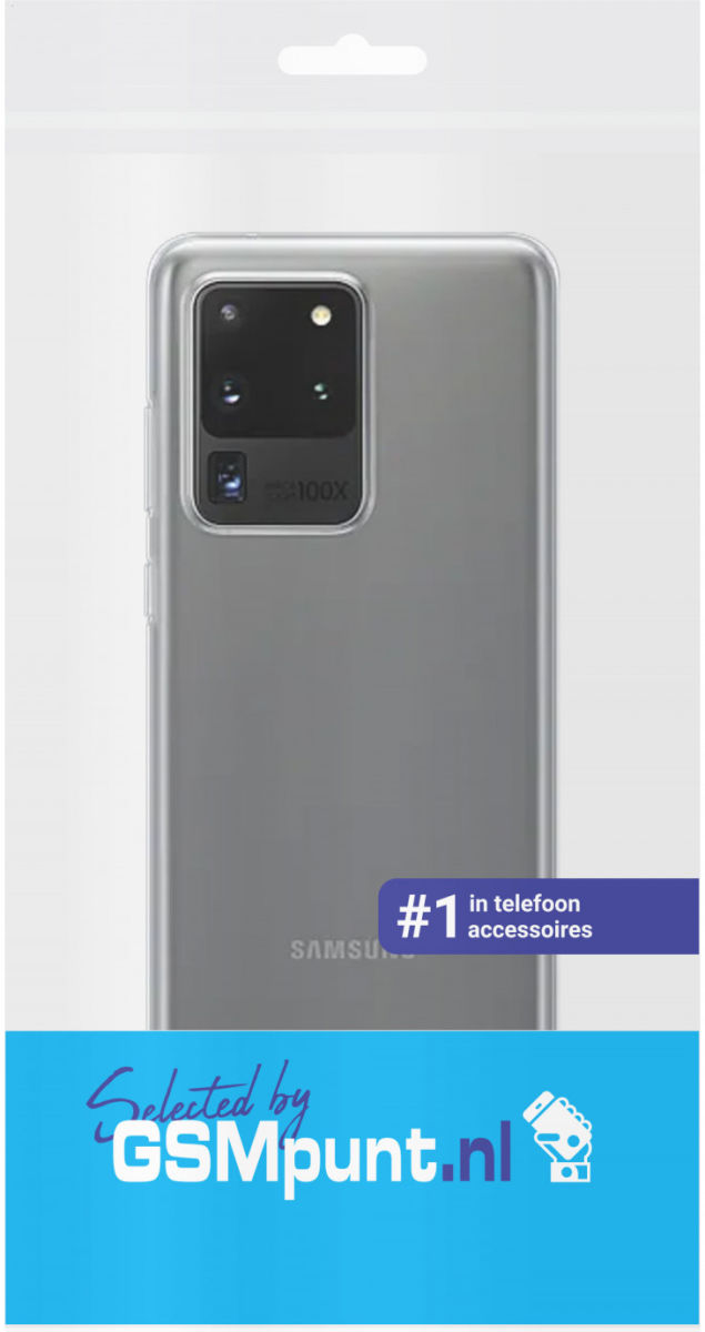 Samsung Galaxy S20 Ultra Hoesje Dun TPU Transparant afbeelding 3