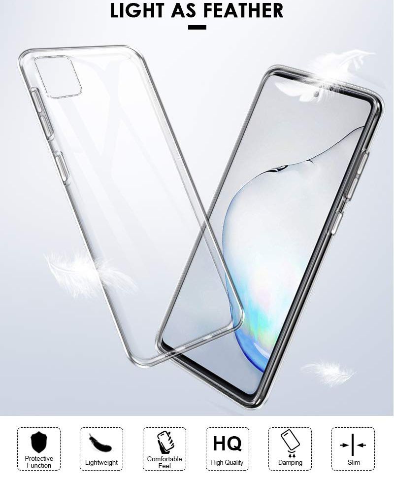 Samsung Galaxy Note 10 Lite Hoesje Dun TPU Transparant afbeelding 6