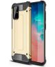 Samsung Galaxy S20 Plus Hoesje Shock Proof Hybride Back Cover Goud