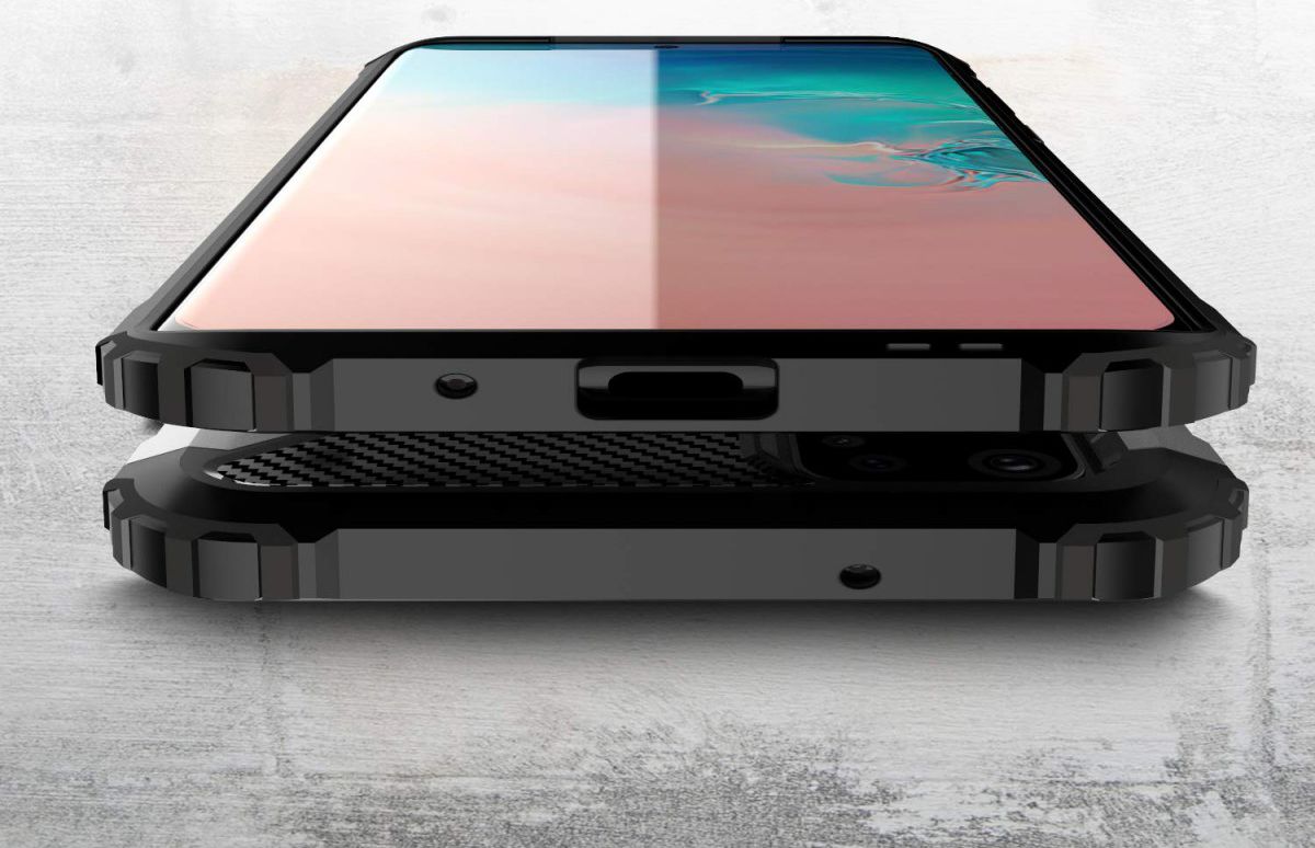 Samsung Galaxy S20 Shock Proof Hoesje Hybride Backcover Zwart afbeelding 9
