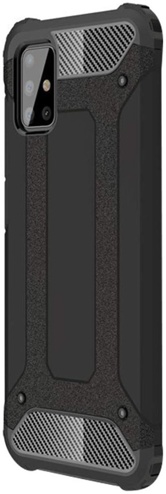 Samsung Galaxy S20 Shock Proof Hoesje Hybride Backcover Zwart afbeelding 2