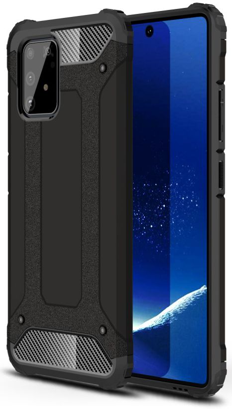 Samsung Galaxy S10 Lite Hoesje Hybride Zwart afbeelding 1