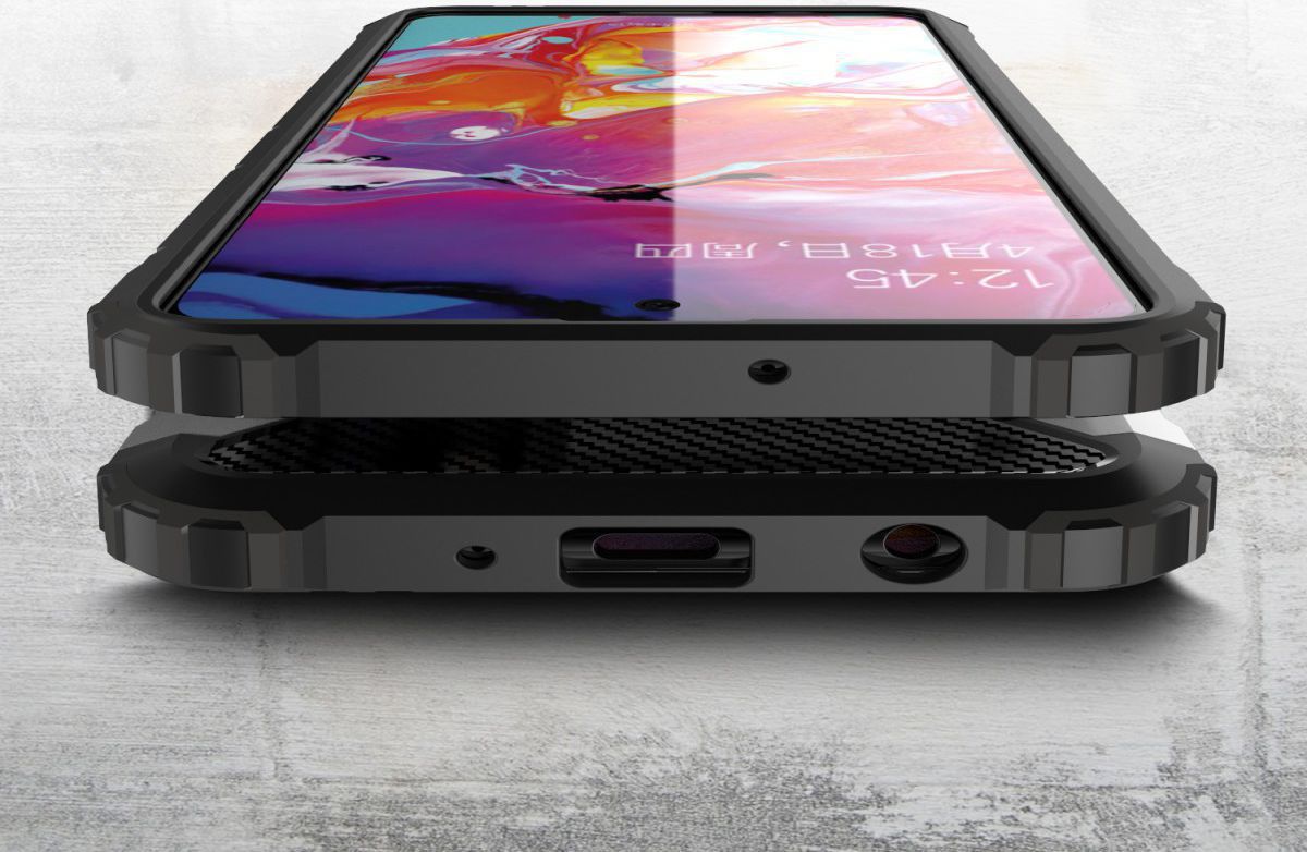 Samsung Galaxy S10 Lite Hoesje Hybride Zwart afbeelding 5