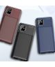 Samsung Galaxy Note 10 Lite Siliconen Carbon Hoesje Zwart