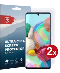 Rosso Samsung Galaxy A71 Ultra Clear Screen Protector Duo Pack