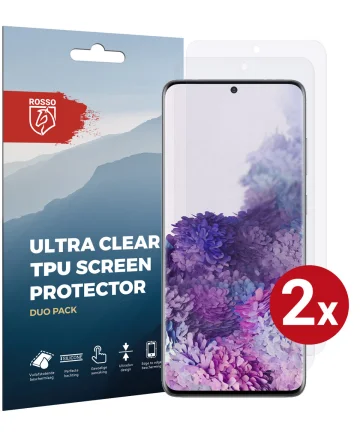 Rosso Samsung Galaxy S20 Plus Clear Screen Protector Duo Pack Screen Protectors