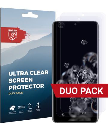 Rosso Samsung Galaxy S20 Ultra Clear Screen Protector Duo Pack Screen Protectors