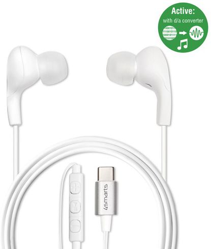 4Smarts Active In-Ear Stereo Headset Melody USB-C Wit afbeelding 1