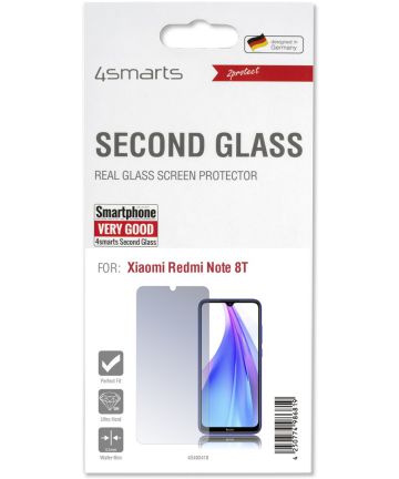 4smarts Second Glass Xiaomi Redmi Note 8T Tempered Glass Screen Protectors