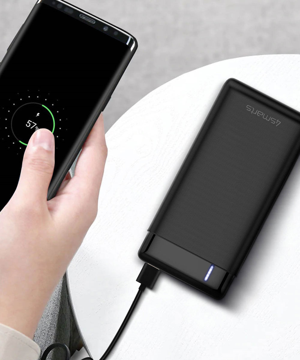 4smarts VoltHub Go2 Powerbank met USB-A en USB-C 20.000 mAh Zwart afbeelding 5