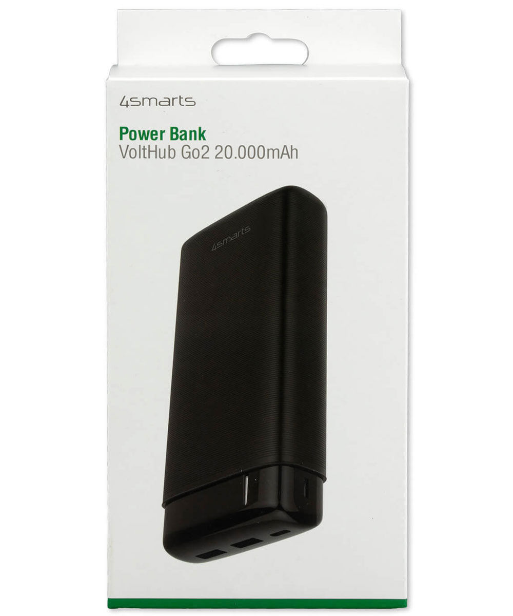 4smarts VoltHub Go2 Powerbank met USB-A en USB-C 20.000 mAh Zwart afbeelding 8