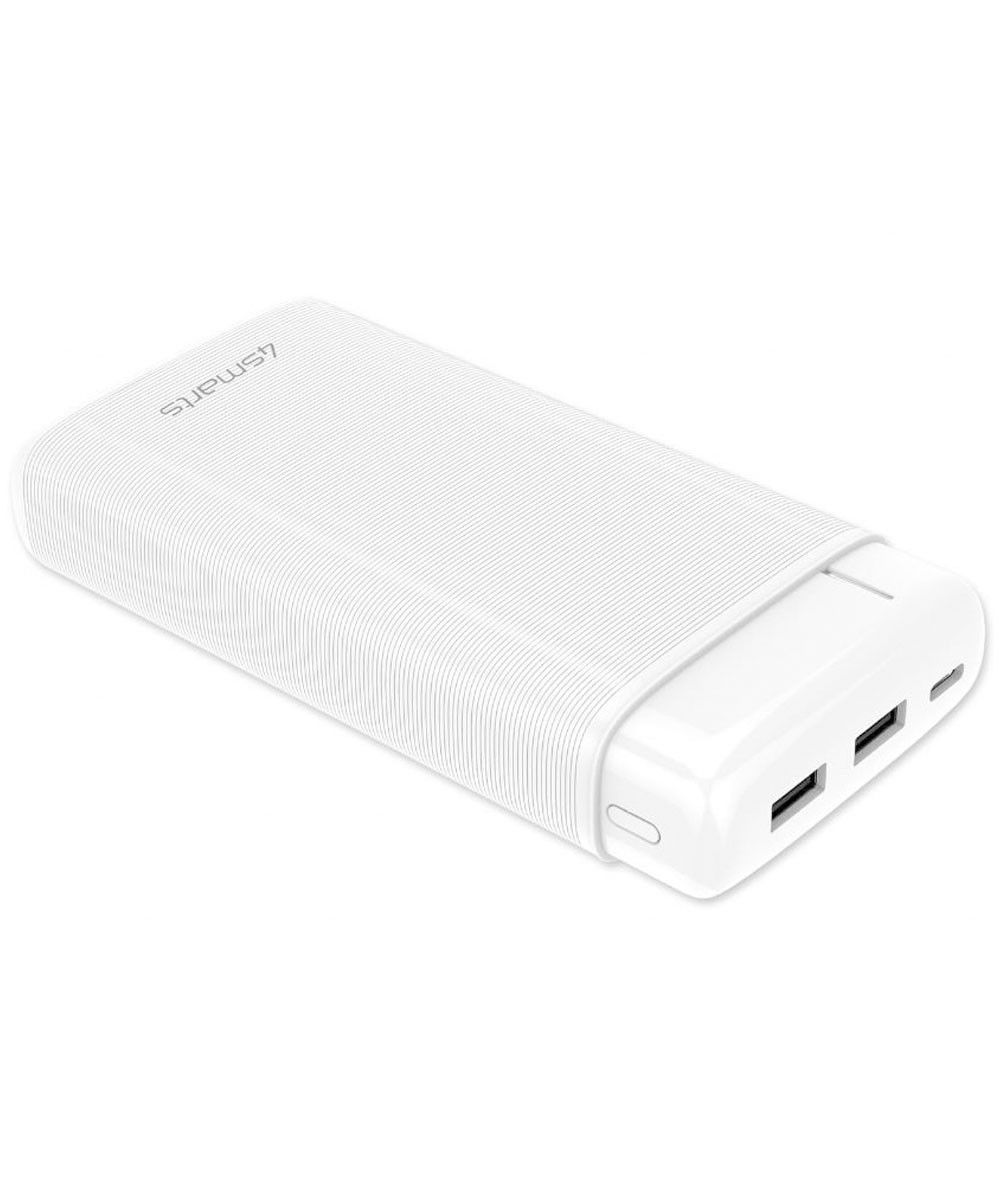 4smarts VoltHub Go2 Powerbank met USB-A en USB-C 20.000 mAh Wit afbeelding 4