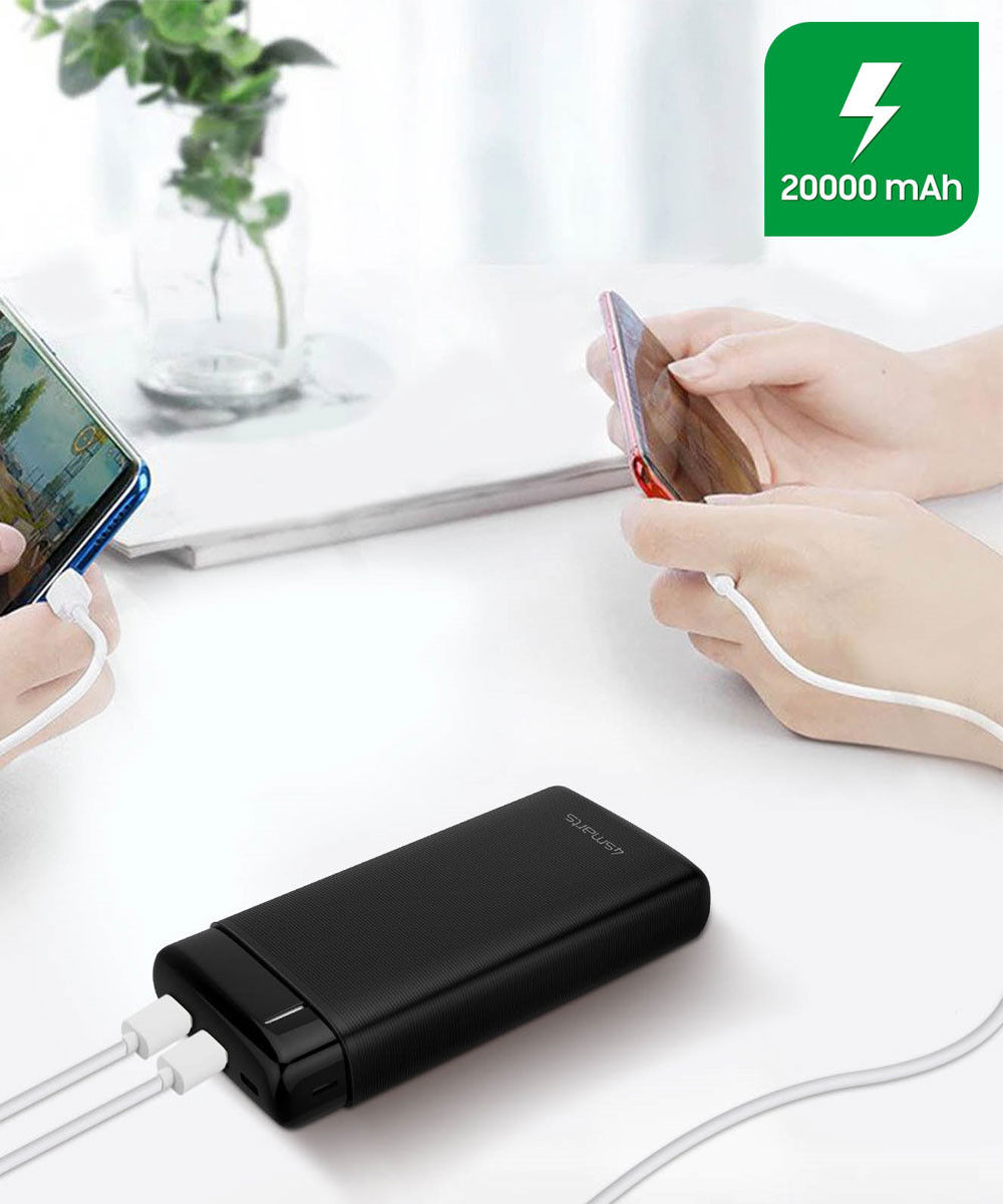 4smarts VoltHub Go2 Powerbank met USB-A en USB-C 20.000 mAh Wit afbeelding 5