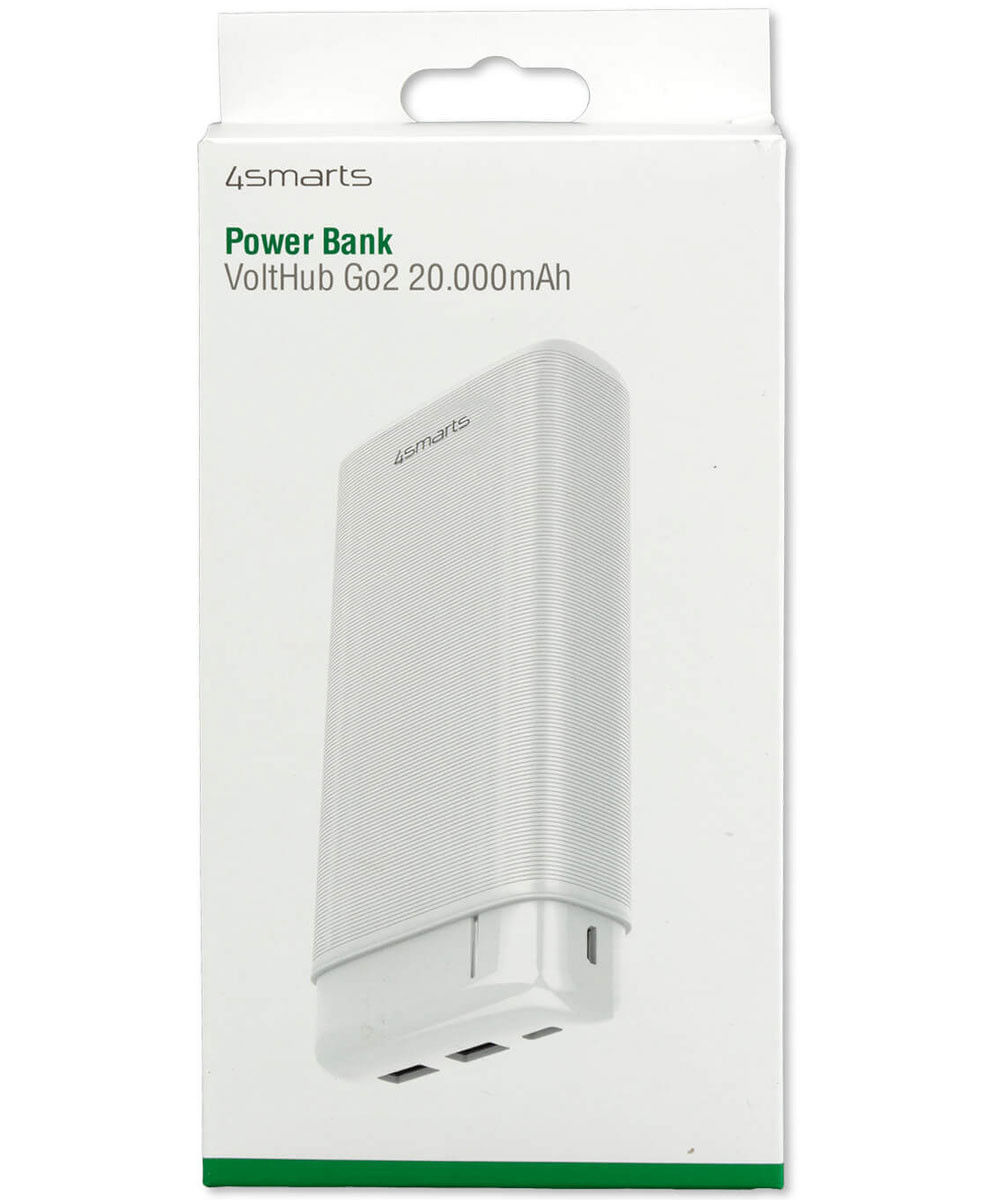 4smarts VoltHub Go2 Powerbank met USB-A en USB-C 20.000 mAh Wit afbeelding 6