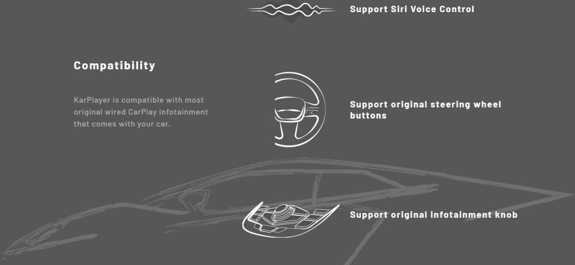 Karplayer Bluetooth/Wi-fi Adapter voor draadloze Apple CarPlay afbeelding 6