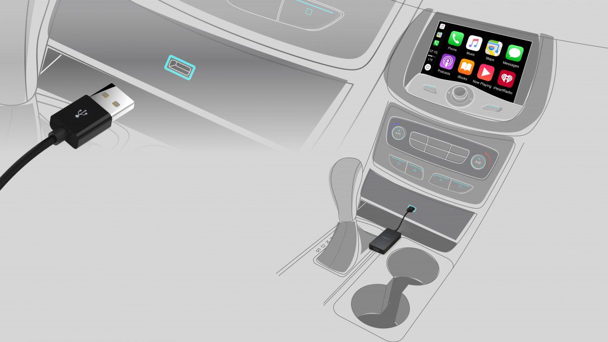Karplayer Bluetooth/Wi-fi Adapter voor draadloze Apple CarPlay afbeelding 7
