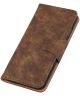 Samsung Galaxy A51 Hoesje Book Case Vintage Wallet Bruin