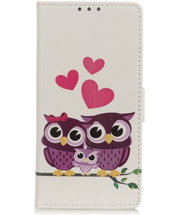 Samsung Galaxy A51 Book Case Hoesje Wallet met Print Loving Owls Hoesjes