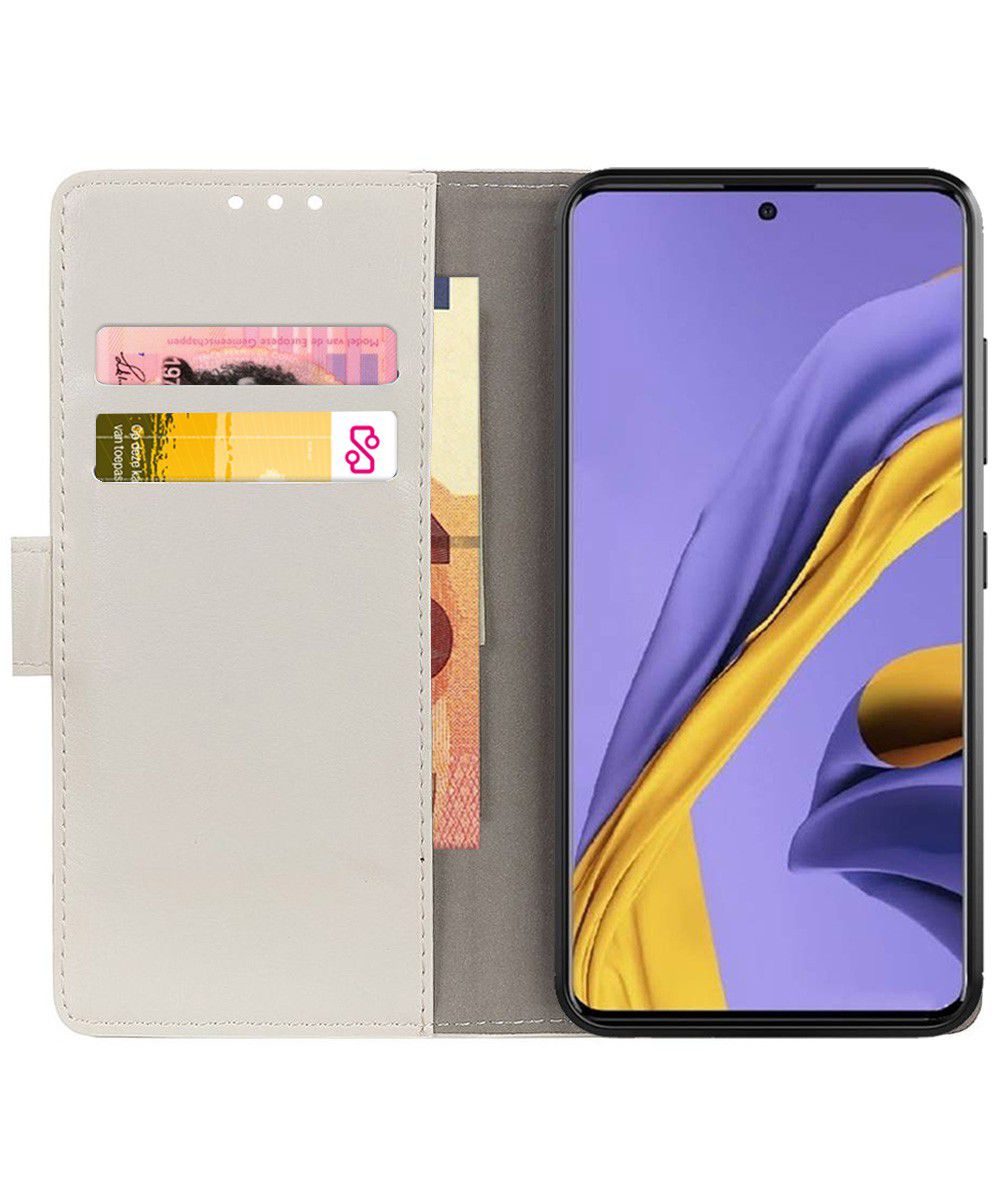 Samsung Galaxy A51 Book Case Hoesje Wallet met Print Loving Owls afbeelding 2