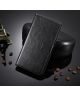 Samsung Galaxy A51 Hoesje Book Case Wallet Kunst Leer Zwart