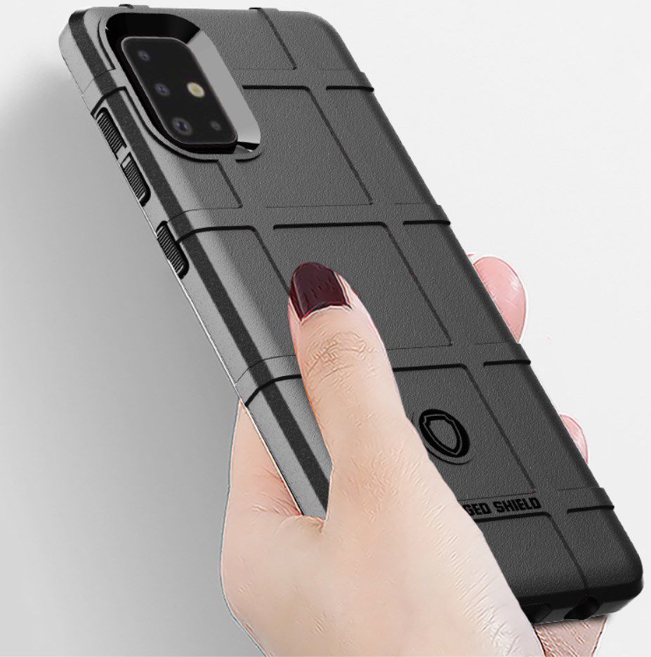 Samsung Galaxy A71 Hoesje Rugged Shield Zwart afbeelding 2