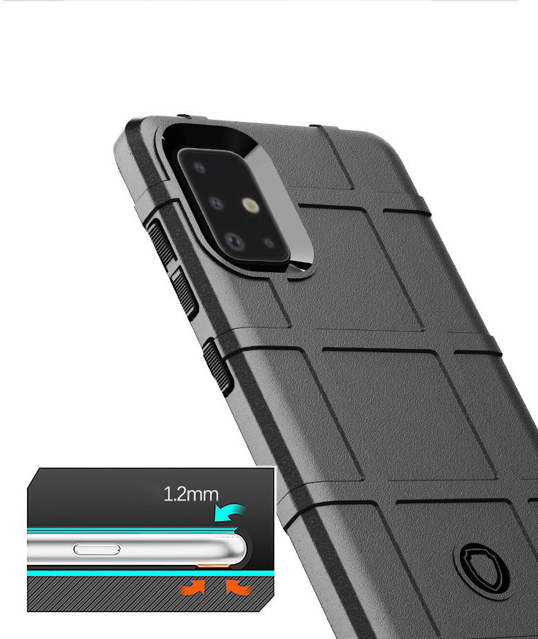 Samsung Galaxy A71 Hoesje Rugged Shield Zwart afbeelding 3