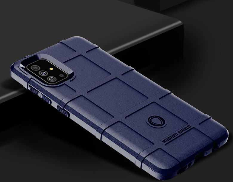 Samsung Galaxy A71 Hoesje Rugged Shield Blauw afbeelding 2